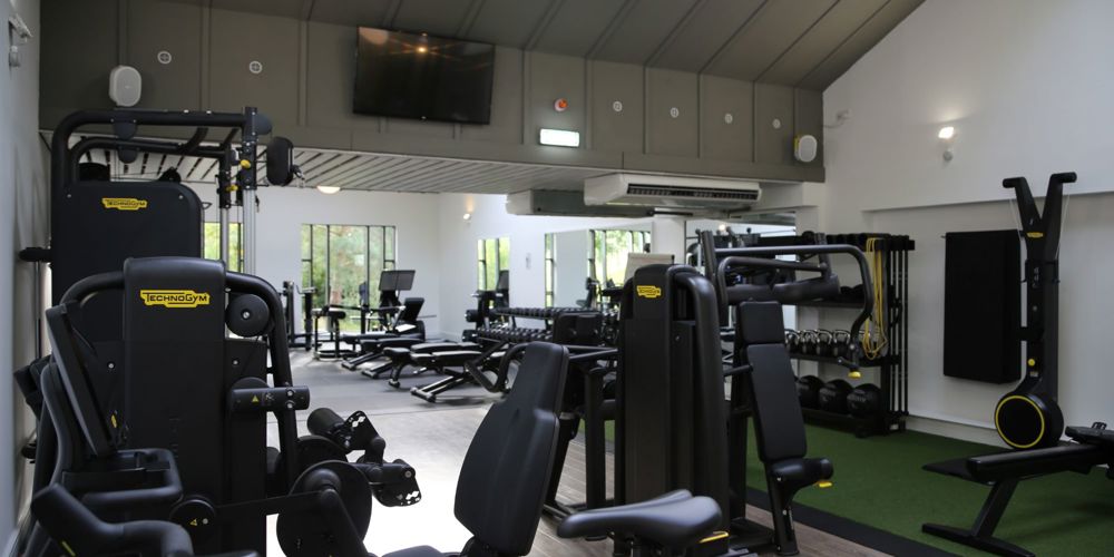 Wide shot of the gym