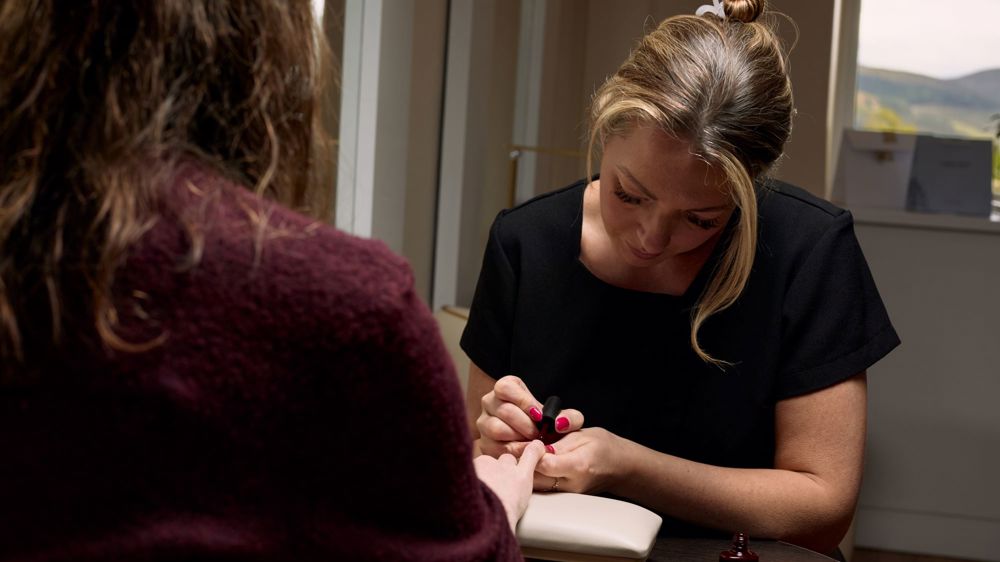 Manicure at the Spa at Peebles Hydro