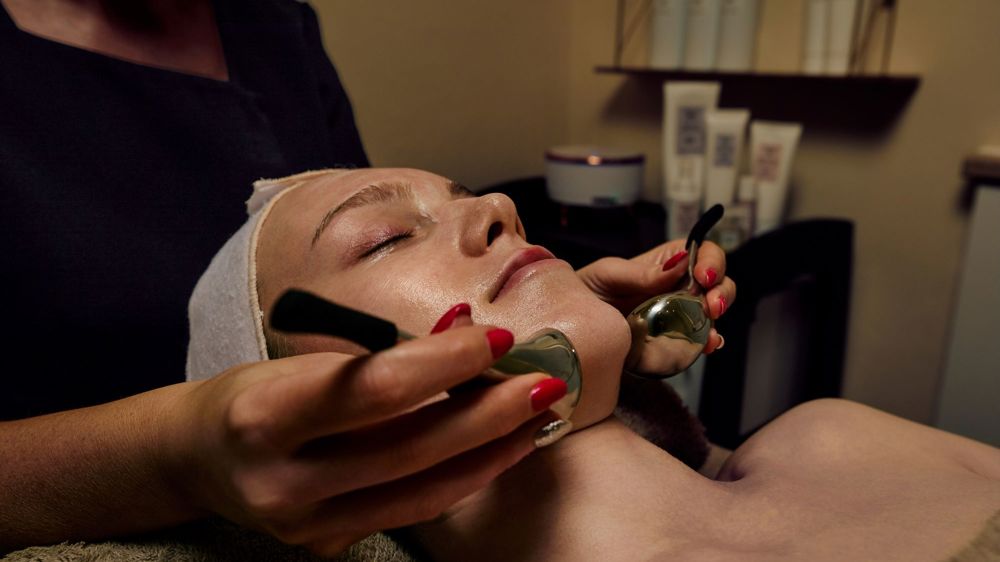 Facial treatment at the Spa at Peebles Hydro