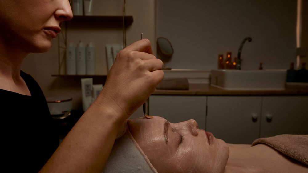Facial treatment at the Spa at Peebles Hydro